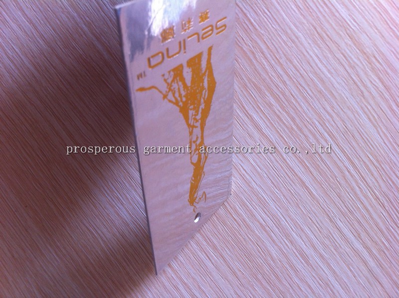 silver hot stamping background fashion hang tag 