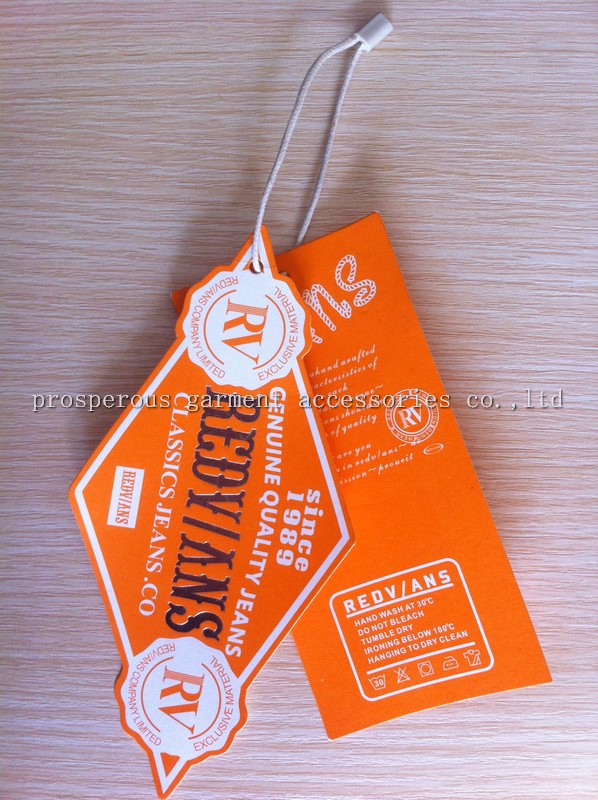 fashion print hang tags