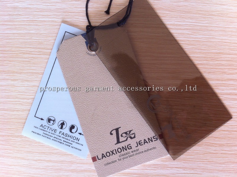 custom swing tickets with pvc hang tag