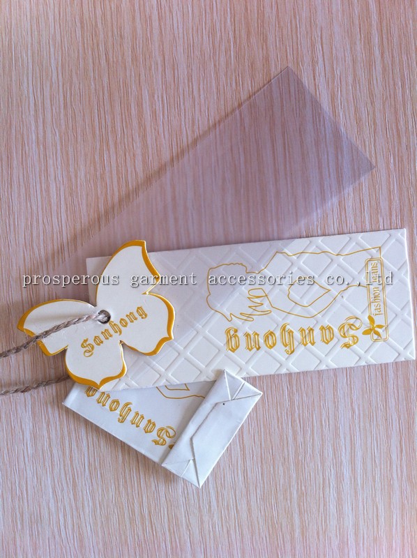 personalized clear plastic hang tag for clothing