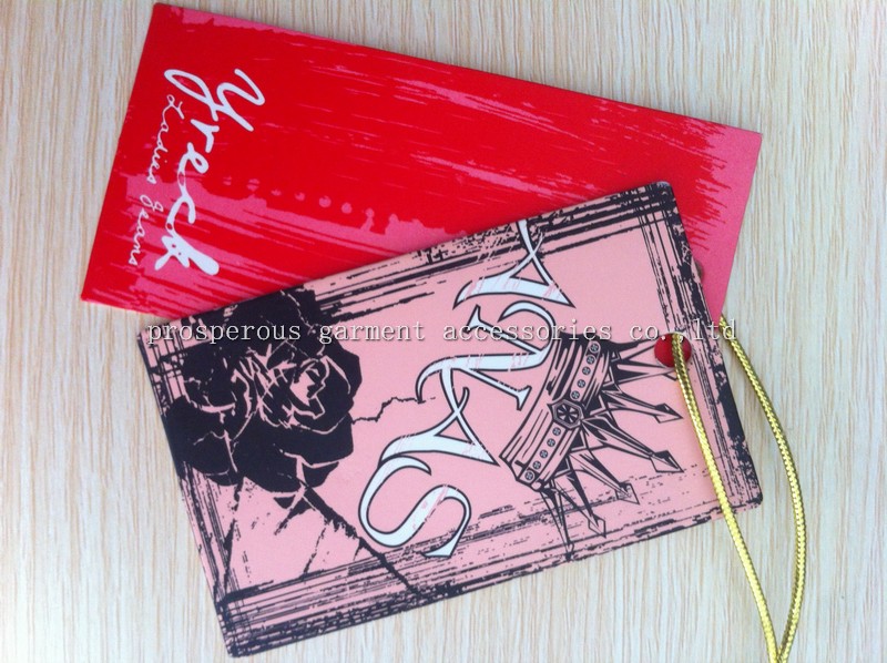 fashion clothing hanging tags