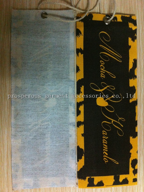 fashion fabric hangtags for clothing