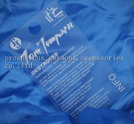 PVC hang tags