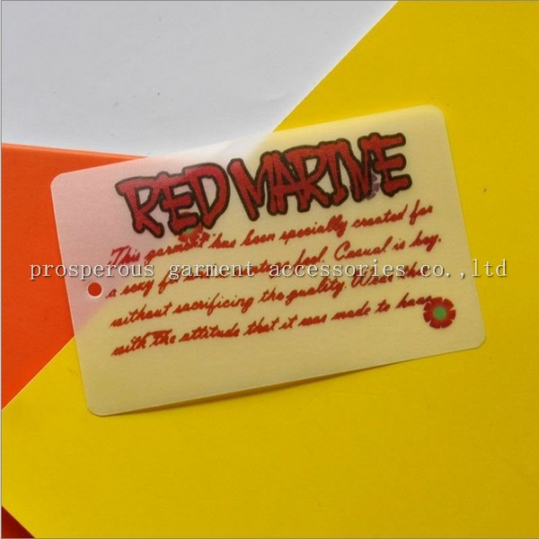 plastic swing tags
