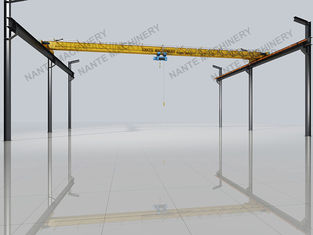 Light duty electric Single girder overhead cranes travelling crane with 10 T load capacity