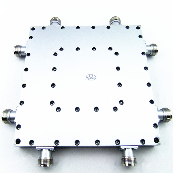 800-2500MHz N female 100W Micro-Strip 4 Port Hybrid Coupler