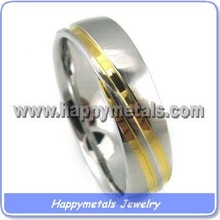 Gold plated stainless steel fashion rings 