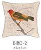 18 X 18” Ivory Embroidered Decorative Pillows Cover Side Zipper For Room Decoration