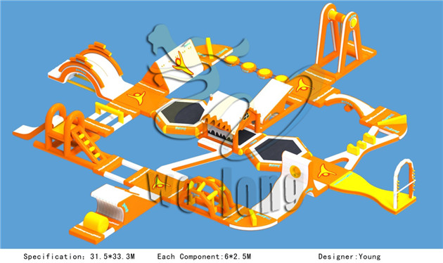 hot selling giant inflatable floating water park				