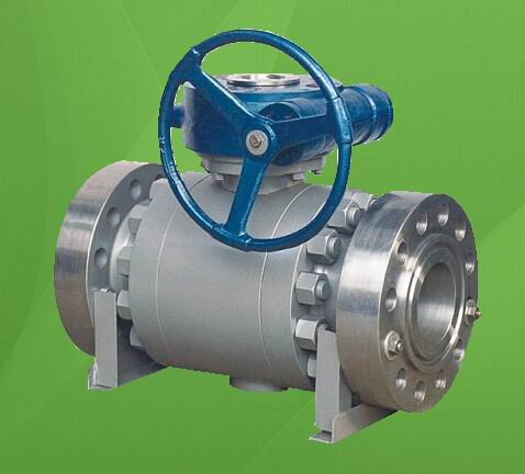 Cast steel trunnion mounted ball valve 