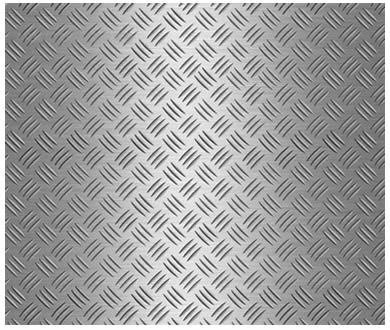 Checker Plate Resists Slip and Protects Safe