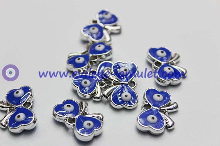 Evil eye beads butterfly craft enamel evil eye charm pendant