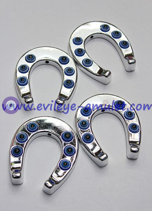 Turkish Evil Eye Blue Horseshoe acrylic decorative accessories wholesale