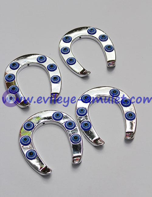 Blue evil eye Horseshoe pendant acrylic accessories