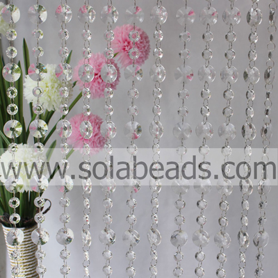 Supplies 30MM&18MM Crystal Beaded Garland Trimming