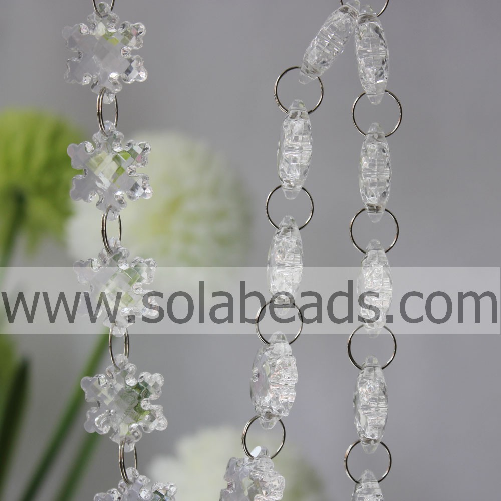 Online 27mm Crystal Beading Curtain Garland