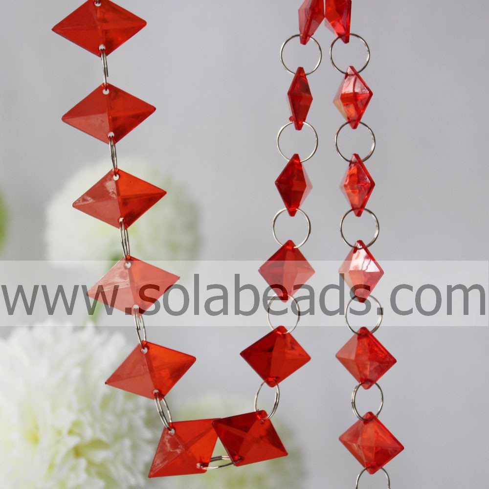 For Event 8.5*20*30mm Crystal Beading Garland Curtain