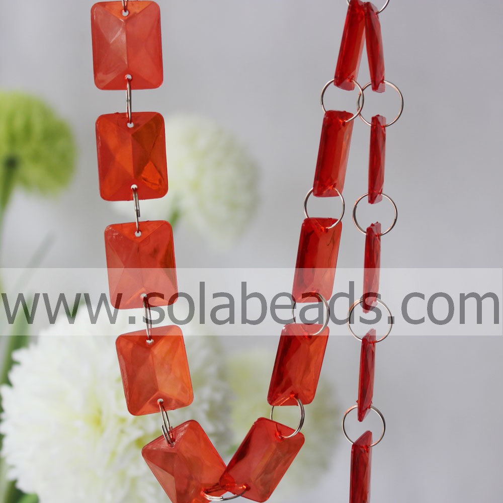 For Holiday 5*20*26MM Crystal Beading Garland Strands