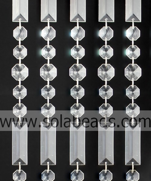 Event Decoration 50MM&22MM&18MM Crystal Beading String Curtain