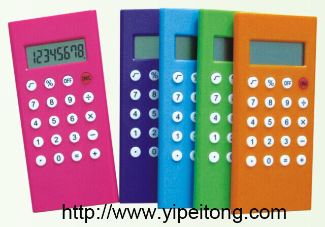 Colored handled calculator
