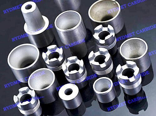 Cemented nozzles include