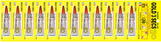 Strongest Clear Instant Super Glue for Wood , 12 Pcs In Aluminium Tube
