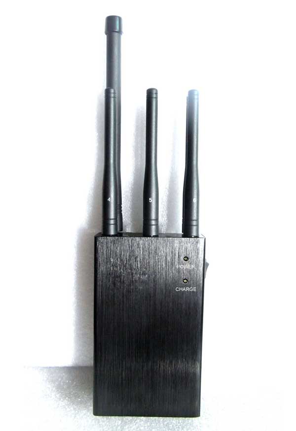 6 Antenna Selectable Handheld GPS 3G 4G Cellphone Blocker