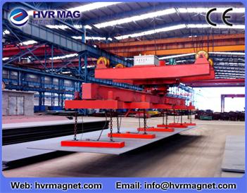 Electro permanent lifting magnet for lifting steel plate