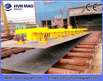 Electro permanent lifting magnet for lifting thin steel plate