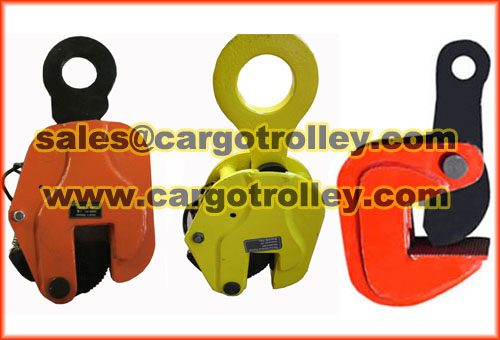 Steel plate lifting clamps details