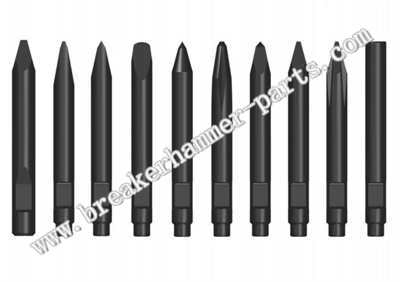 Hydraulic Breaker Hammer Flat Chisel SOOSAN SB40,SB43,SB45,SB50,SB81,SB81N,SB100,etc