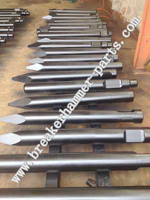Hydraulic Breaker Hammer Flat/Heat Treatment Chisel KRUPP/RAMMER/N.P.K/INDECO/MONTABERT/KONAN