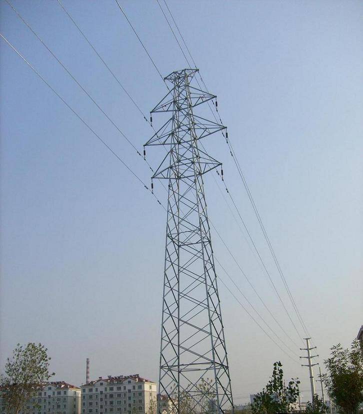 electric power transmission line tower 