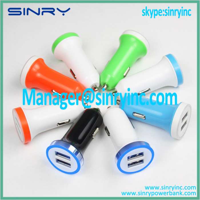 Dual USB 3.1A Output Car Charger for Promotion Gift CC06