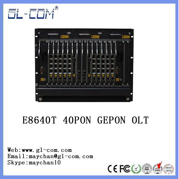 T full compatible with Huawei,ZyXEL ,ZTE ONT   See larger image 40 PON FTTH EPON OLT full compatible with Huawei,ZyXEL ,ZTE ONT