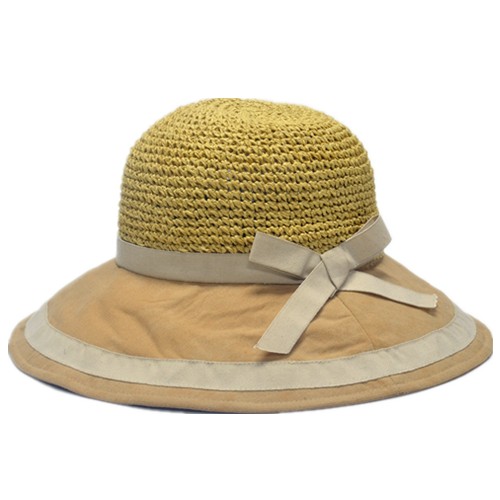 Ladies Big Brim hat with belt