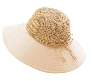 Ladies Big Brim Broadbrim Lotus Leaf Edge Cap