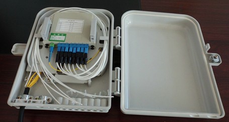 outdoor/indoor 1*8core FTTH Fiber optic plastic Distribution box Branch Frame Series waterproof IP55 PC/ABS