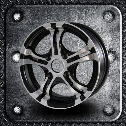 Alloy Wheel Black Machine Face 14 inch