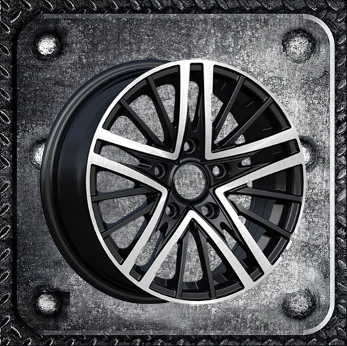 Car Alloy Wheels multi Spokes fashion finish