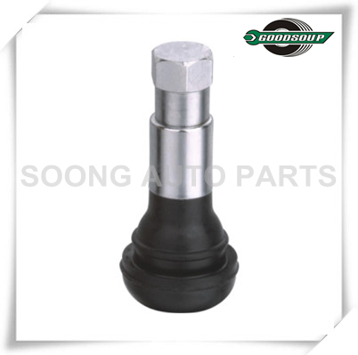 Snap in Rubber Tire Valve Chromed Sleeve TR413C