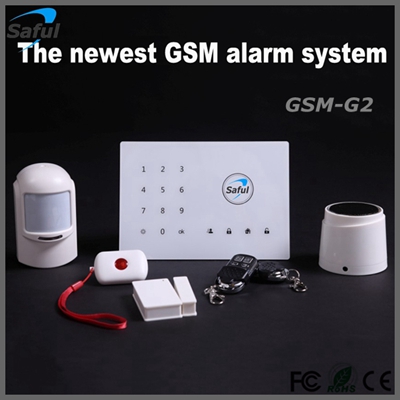 SMS data transmission Android/ IOS APP remote control intelligent  wireless home burglar alarm security system