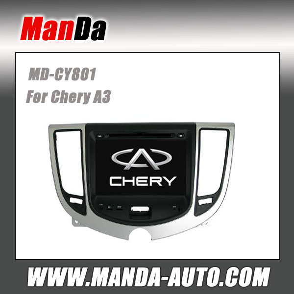 Manda 2 din car dvd player for Chery A3 indash head unit factory audio touch screen dvd satellite radio