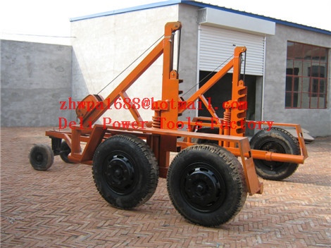 Cable Reel Trailer  Cable Reel Puller  Cable Conductor Drum Carrier