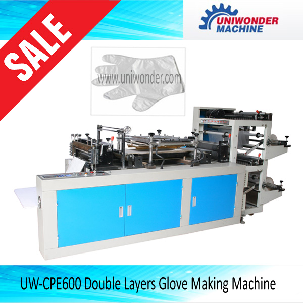 Double Layers Disposable Glove Making Machine