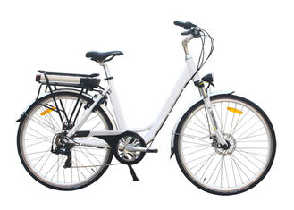 Custom comfortable 28 inch 250W City E Bike 700C black or silver color