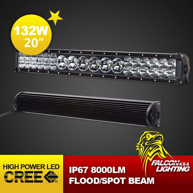 New 23 inch 132W Car Tractor 4X4 Truck Offroad CREE LED Light Bar Combo Beam   