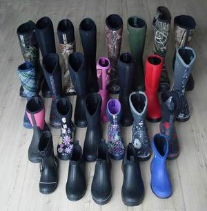 New Fashion Neoprene Rubber Rain Boots, Neoprene Boots, Neoprene Rain Boots