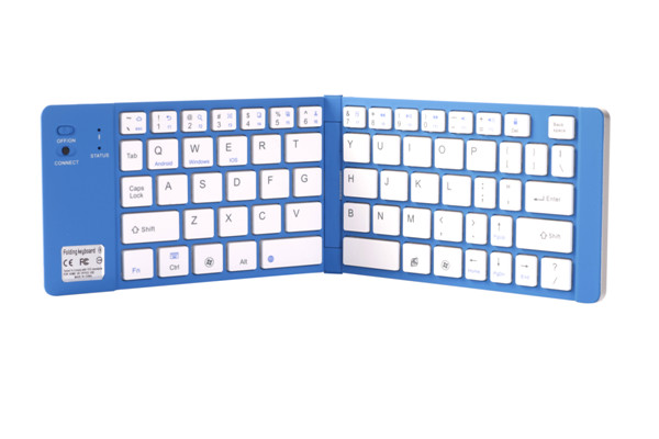 Ergonomics Folding 2.4G Wireless Bluetooth keyboard