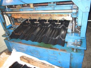 Black Color corrugated galvanized steel roofing sheets / tiles thickness 0.3 - 0.6mm